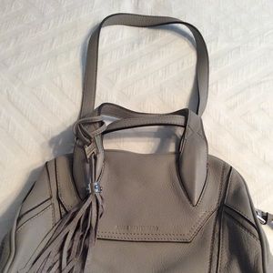 Aimee Kestenberg Gray Satchel/Shoulder Purse